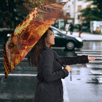 Samoa Siva Afi Dance Fireknife Umbrella Samoan Tribal Motif Dancing in the Fire LT9 - Polynesian Pride