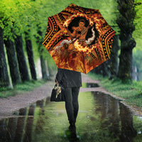 Samoa Siva Afi Dance Fireknife Umbrella Samoan Tribal Motif Dancing in the Fire LT9 - Polynesian Pride