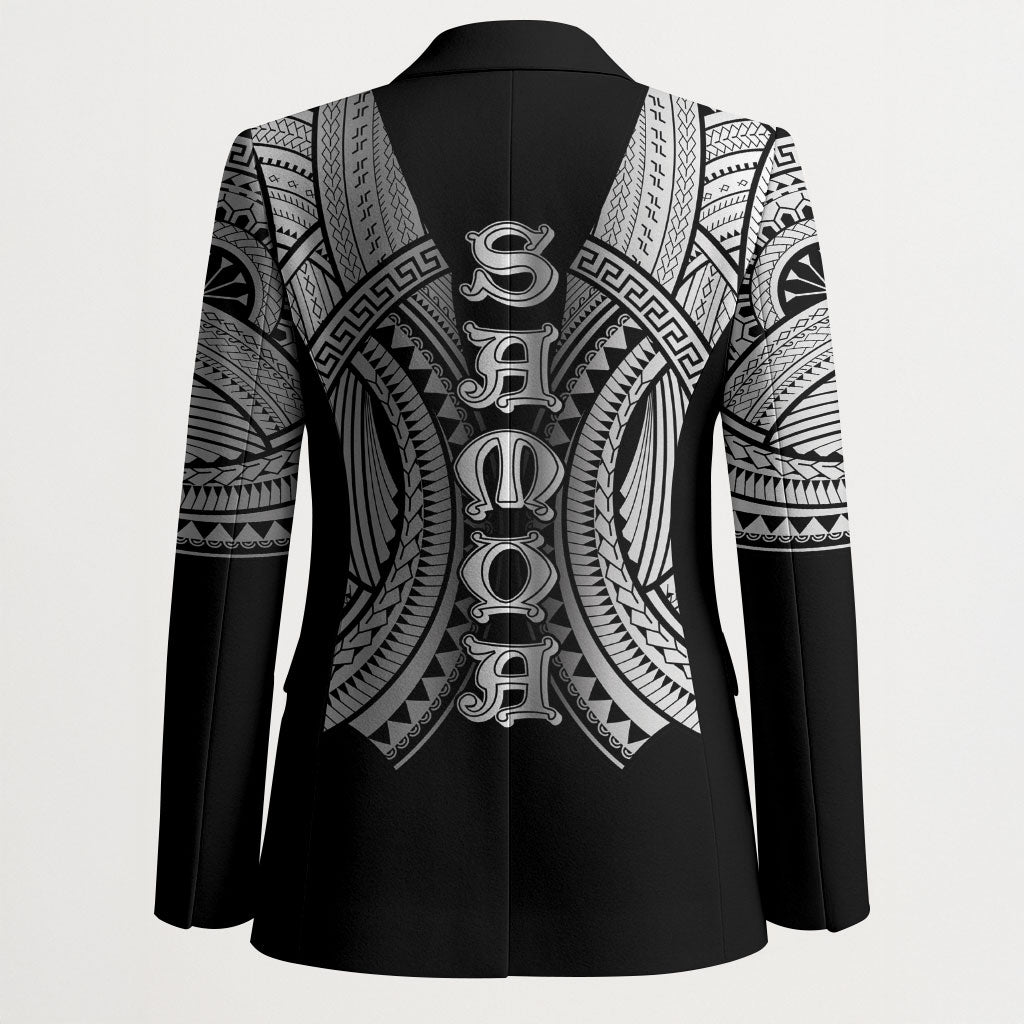 Samoan Ula Nifo Afi Tribal Blazer Polynesian Pattern LT9 - Polynesian Pride