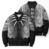Samoan Ula Nifo Afi Tribal Bomber Puffer Jacket Polynesian Pattern LT9 - Polynesian Pride