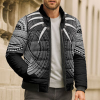 Samoan Ula Nifo Afi Tribal Bomber Puffer Jacket Polynesian Pattern LT9 - Polynesian Pride