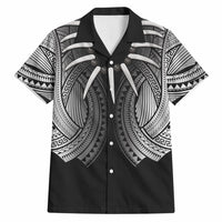 Samoan Ula Nifo Afi Tribal Hawaiian Shirt Polynesian Pattern LT9 Black - Polynesian Pride