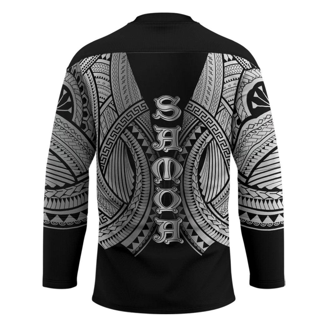 Samoan Ula Nifo Afi Tribal Hockey Jersey Polynesian Pattern LT9 - Polynesian Pride