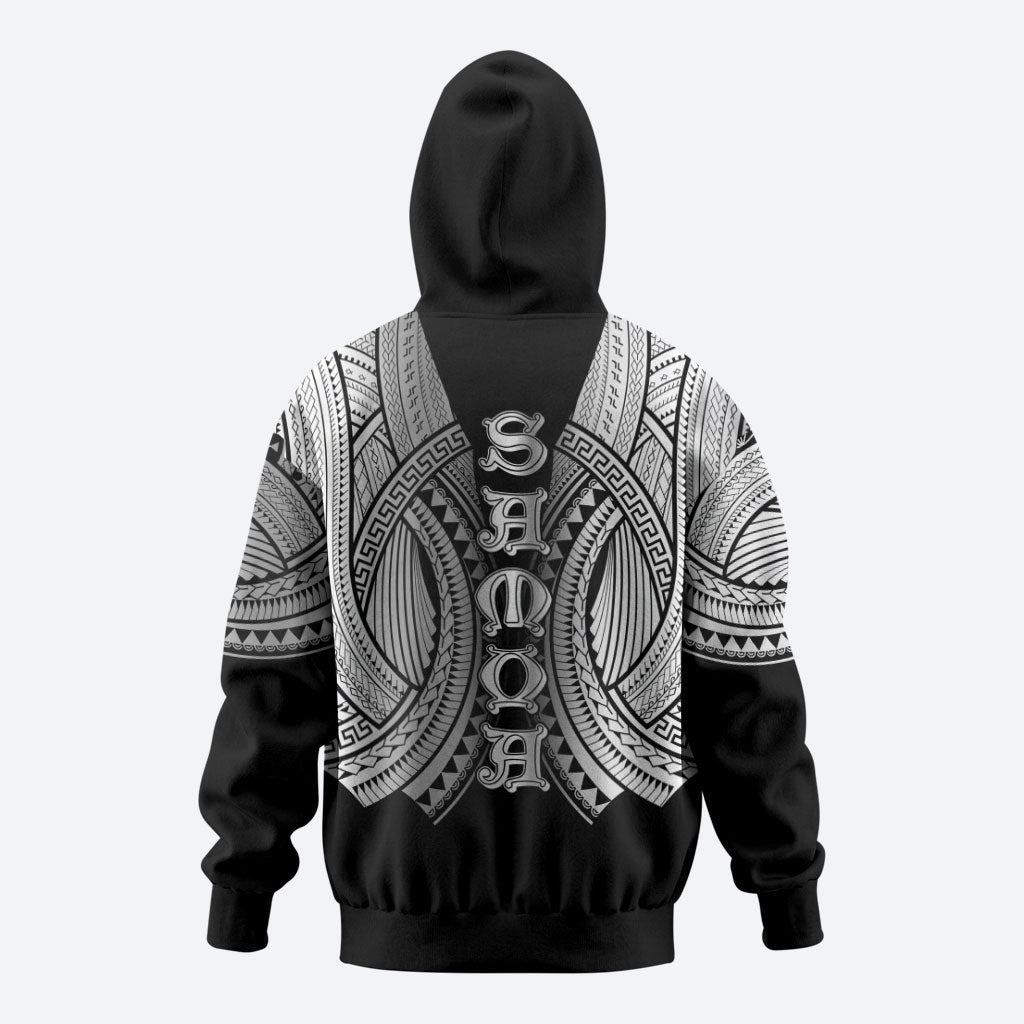 Samoan Ula Nifo Afi Tribal Hoodie Polynesian Pattern LT9 - Polynesian Pride