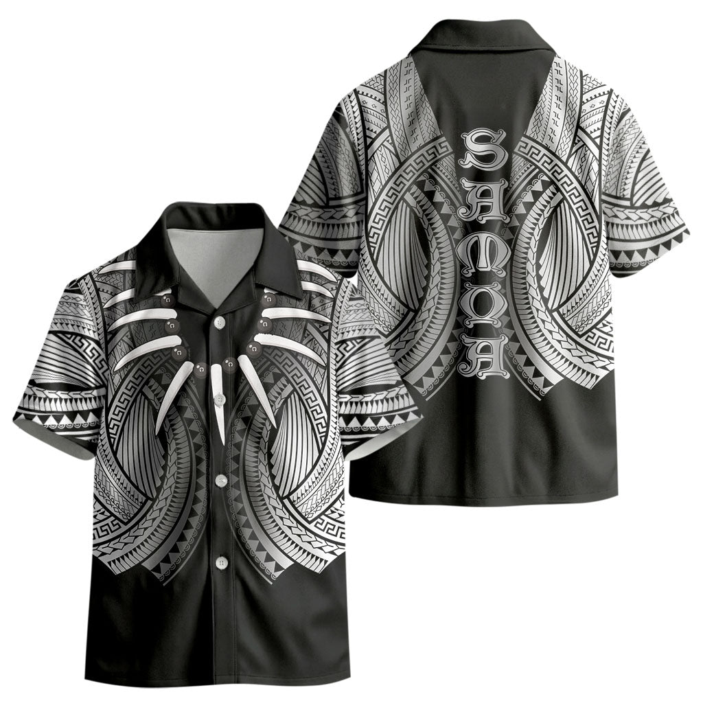 Samoan Ula Nifo Afi Tribal Kid Hawaiian Shirt Polynesian Pattern LT9 - Polynesian Pride