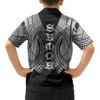 Samoan Ula Nifo Afi Tribal Kid Hawaiian Shirt Polynesian Pattern LT9 - Polynesian Pride
