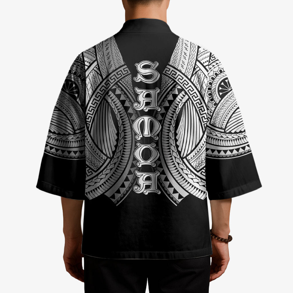 Samoan Ula Nifo Afi Tribal Kimono Polynesian Pattern LT9 - Polynesian Pride
