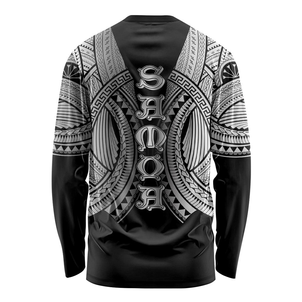 Samoan Ula Nifo Afi Tribal Long Sleeve Shirt Polynesian Pattern LT9 - Polynesian Pride
