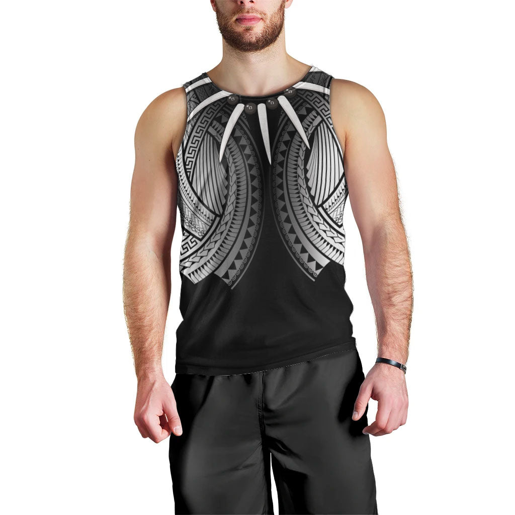 Samoan Ula Nifo Afi Tribal Men Tank Top Polynesian Pattern LT9 - Polynesian Pride