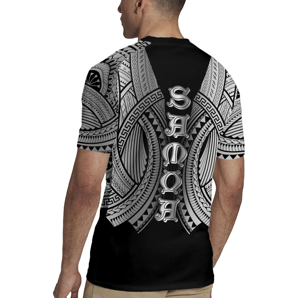 Samoan Ula Nifo Afi Tribal Rugby Jersey Polynesian Pattern LT9 - Polynesian Pride