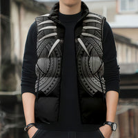 Samoan Ula Nifo Afi Tribal Sleeveless Puffer Jacket Polynesian Pattern LT9 - Polynesian Pride