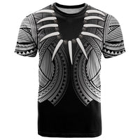 Samoan Ula Nifo Afi Tribal T Shirt Polynesian Pattern LT9 Black - Polynesian Pride