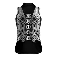 Samoan Ula Nifo Afi Tribal Women Sleeveless Polo Shirt Polynesian Pattern LT9 - Polynesian Pride