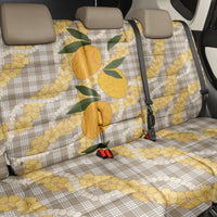 Maku'e Hawaiian Mango Palaka Back Car Seat Cover Aloha Hibiscus Pikake Lei LT9 - Polynesian Pride