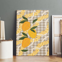 Maku'e Hawaiian Mango Palaka Canvas Wall Art Aloha Hibiscus Pikake Lei LT9 - Polynesian Pride