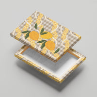 Maku'e Hawaiian Mango Palaka Canvas Wall Art Aloha Hibiscus Pikake Lei LT9 - Polynesian Pride