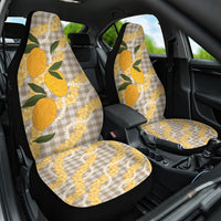 Maku'e Hawaiian Mango Palaka Car Seat Cover Aloha Hibiscus Pikake Lei LT9 One Size Brown - Polynesian Pride
