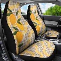 Maku'e Hawaiian Mango Palaka Car Seat Cover Aloha Hibiscus Pikake Lei LT9 - Polynesian Pride