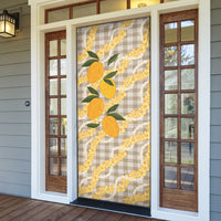 Maku'e Hawaiian Mango Palaka Door Cover Aloha Hibiscus Pikake Lei LT9 - Polynesian Pride