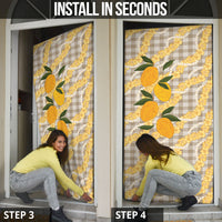 Maku'e Hawaiian Mango Palaka Door Cover Aloha Hibiscus Pikake Lei LT9 - Polynesian Pride
