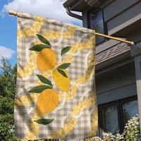 Maku'e Hawaiian Mango Palaka Garden Flag Aloha Hibiscus Pikake Lei LT9 - Polynesian Pride