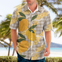Maku'e Hawaiian Mango Palaka Hawaiian Shirt Aloha Hibiscus Pikake Lei LT9 - Polynesian Pride