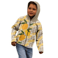 Maku'e Hawaiian Mango Palaka Kid Hoodie Aloha Hibiscus Pikake Lei LT9 - Polynesian Pride