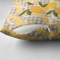 Maku'e Hawaiian Mango Palaka Pillow Cover Aloha Hibiscus Pikake Lei LT9 - Polynesian Pride