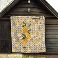 Maku'e Hawaiian Mango Palaka Quilt Aloha Hibiscus Pikake Lei LT9 - Polynesian Pride
