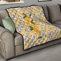 Maku'e Hawaiian Mango Palaka Quilt Aloha Hibiscus Pikake Lei LT9 - Polynesian Pride