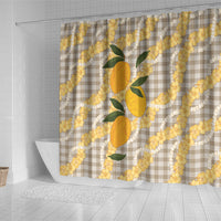 Maku'e Hawaiian Mango Palaka Shower Curtain Aloha Hibiscus Pikake Lei LT9 - Polynesian Pride