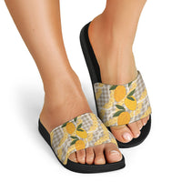 Maku'e Hawaiian Mango Palaka Slide Sandals Aloha Hibiscus Pikake Lei LT9 - Polynesian Pride