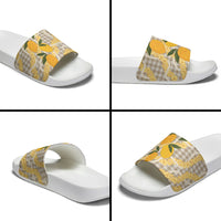 Maku'e Hawaiian Mango Palaka Slide Sandals Aloha Hibiscus Pikake Lei LT9 - Polynesian Pride