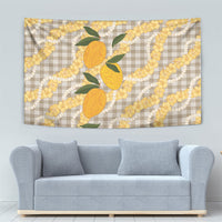 Maku'e Hawaiian Mango Palaka Tapestry Aloha Hibiscus Pikake Lei LT9 - Polynesian Pride