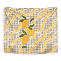 Maku'e Hawaiian Mango Palaka Tapestry Aloha Hibiscus Pikake Lei LT9 - Polynesian Pride