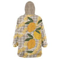 Maku'e Hawaiian Mango Palaka Wearable Blanket Hoodie Aloha Hibiscus Pikake Lei LT9 - Polynesian Pride