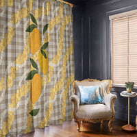 Maku'e Hawaiian Mango Palaka Window Curtain Aloha Hibiscus Pikake Lei LT9 - Polynesian Pride