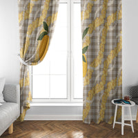 Maku'e Hawaiian Mango Palaka Window Curtain Aloha Hibiscus Pikake Lei LT9 - Polynesian Pride