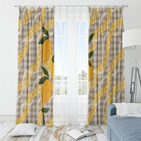 Maku'e Hawaiian Mango Palaka Window Curtain Aloha Hibiscus Pikake Lei LT9 - Polynesian Pride