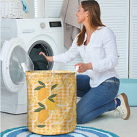 Alani Hawaiian Mango Palaka Laundry Basket Aloha Hibiscus Pikake Lei LT9 - Polynesian Pride