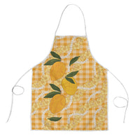 Alani Hawaiian Mango Palaka Apron Aloha Hibiscus Pikake Lei LT9 Orange - Polynesian Pride