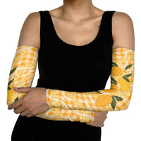 Alani Hawaiian Mango Palaka Arm Sleeves Aloha Hibiscus Pikake Lei LT9 - Polynesian Pride