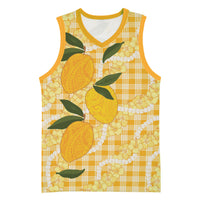 Alani Hawaiian Mango Palaka Basketball Jersey Aloha Hibiscus Pikake Lei LT9 Unisex Orange - Polynesian Pride