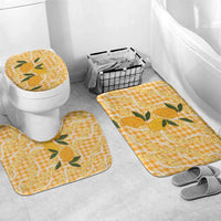 Alani Hawaiian Mango Palaka Bathroom Set Aloha Hibiscus Pikake Lei LT9 Mat Set Only (3 pcs) One Size Orange - Polynesian Pride