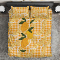 Alani Hawaiian Mango Palaka Bedding Set Aloha Hibiscus Pikake Lei LT9 Orange - Polynesian Pride