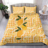 Alani Hawaiian Mango Palaka Bedding Set Aloha Hibiscus Pikake Lei LT9 - Polynesian Pride