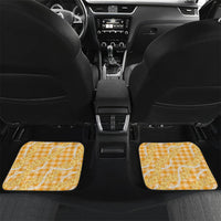 Alani Hawaiian Mango Palaka Car Mats Aloha Hibiscus Pikake Lei LT9 Set 2pcs - Back Orange - Polynesian Pride