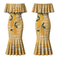 Alani Hawaiian Mango Palaka Couples Matching Mermaid Dress and Long Sleeve Button Shirt Aloha Hibiscus Pikake Lei LT9 - Polynesian Pride