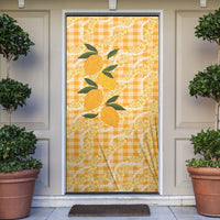 Alani Hawaiian Mango Palaka Door Cover Aloha Hibiscus Pikake Lei LT9 Orange - Polynesian Pride