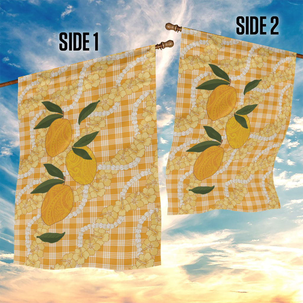 Alani Hawaiian Mango Palaka Garden Flag Aloha Hibiscus Pikake Lei LT9 - Polynesian Pride